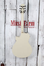 Yamaha Thinline Cutaway Acoustic Electric Guitar Vintage White Finish APX600 VW