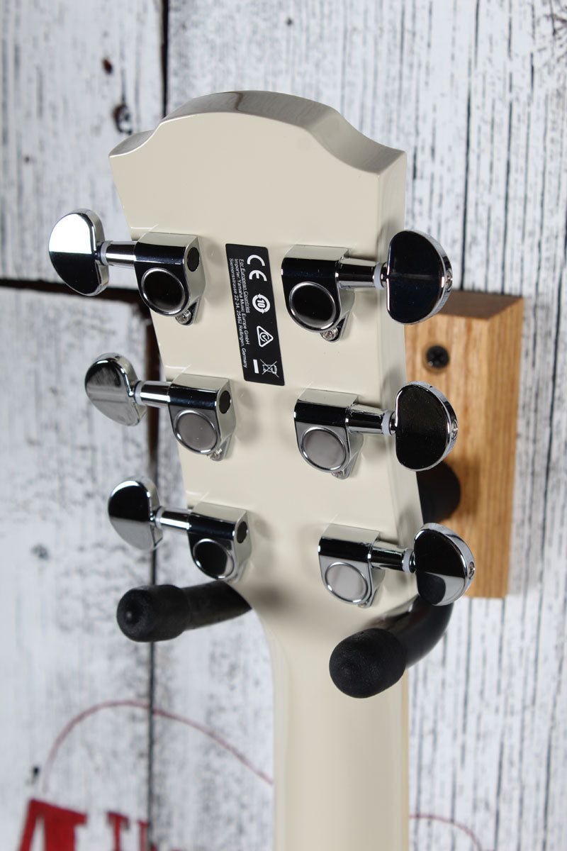 Yamaha APX600 Thinline Cutaway Acoustic Electric Guitar Vintage White Finish