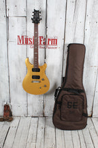 PRS SE CE 24 Standard Stoptail Satin Electric Guitar Metallic Gold with Gig Bag