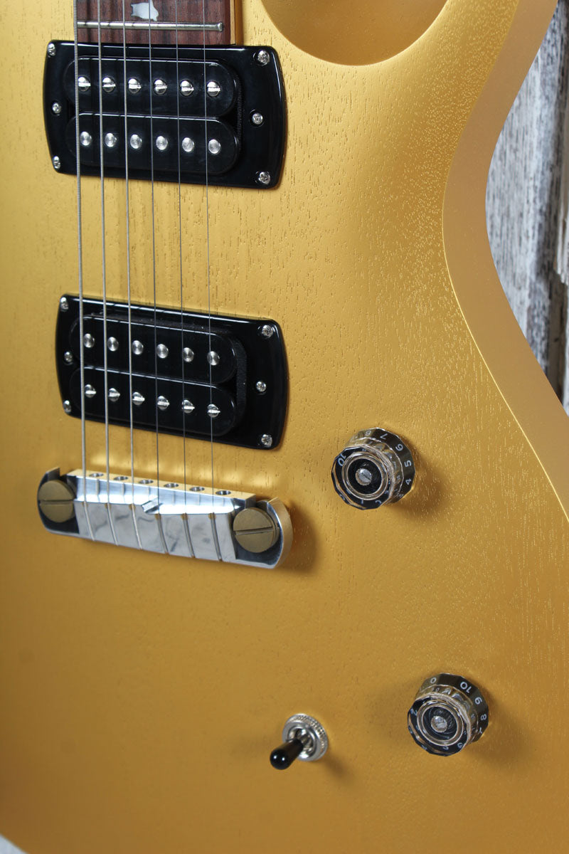 PRS SE CE 24 Standard Stoptail Satin Electric Guitar Metallic Gold with Gig Bag