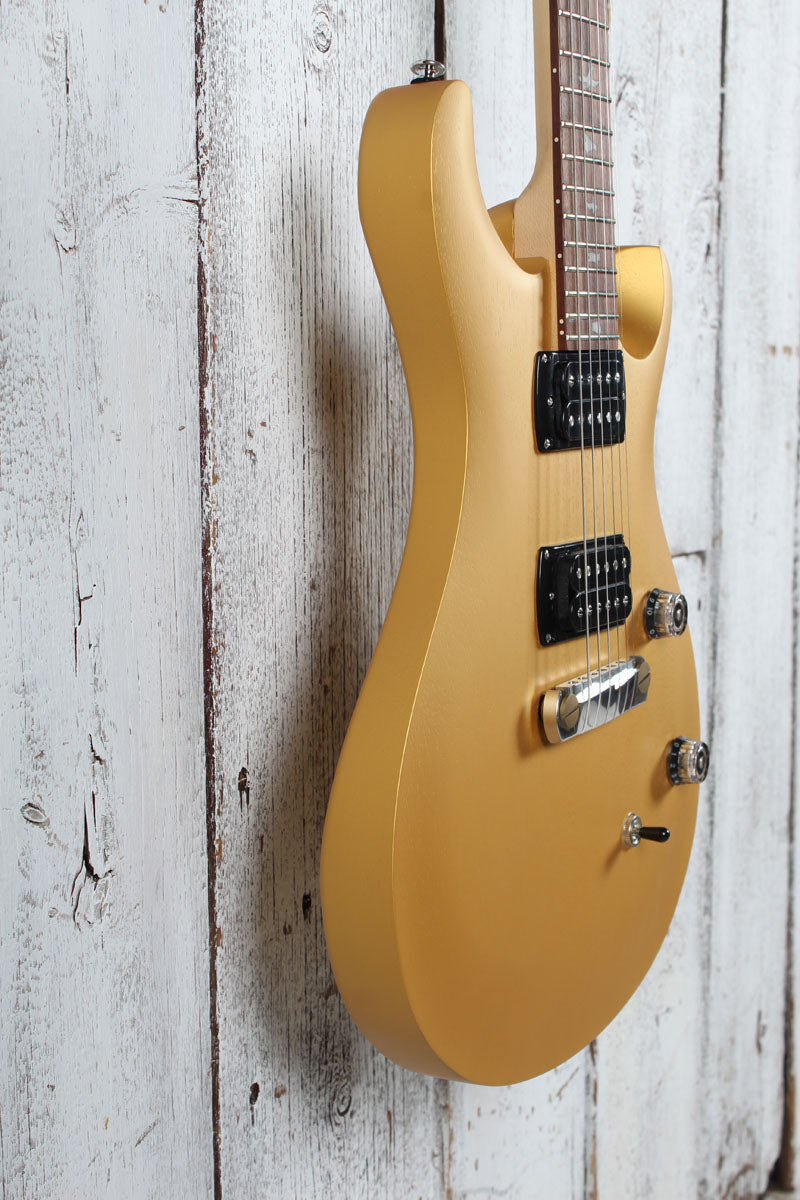 PRS SE CE 24 Standard Stoptail Satin Electric Guitar Metallic Gold with Gig Bag