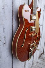 Load image into Gallery viewer, Gretsch Electromatic LTD Flame Okoume Broadkaster Electric Guitar Roundup Orange