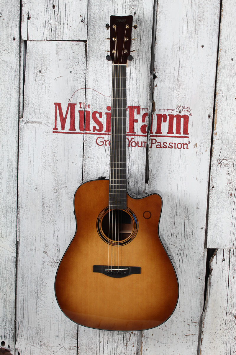 Yamaha TAG3 TransAcoustic Dreadnought Acoustic Electric Guitar Sand Burst w Case