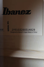Ibanez AAD77CE Grand Dreadnought Acoustic Electric Guitar Open Pore Antique White
