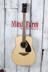Yamaha FG820 Dreadnought Acoustic Guitar Solid Spruce Top Natural Gloss Finish