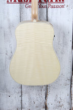 Ibanez AAD77CE Grand Dreadnought Acoustic Electric Guitar Open Pore Antique White
