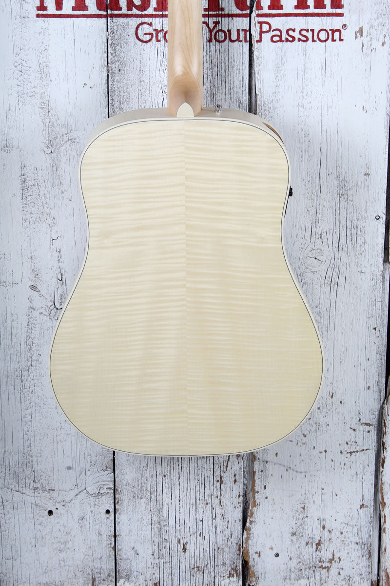 Ibanez AAD77CE Grand Dreadnought Acoustic Electric Guitar Open Pore Antique White
