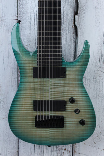 Agile Septor Elite 9 String Electric Guitar Flame Maple Top Oceanburst Finish