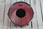 Ludwig Vintage 1970s Vistalite Tom Drum Red Vistalite Acrylic 12 Inch Tom Drum