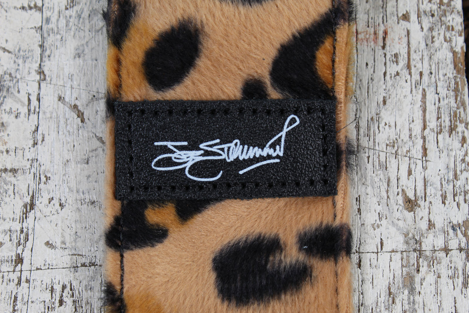 Fender Joe Strummer Guitar Strap Faux Leopard Print Animal Fur