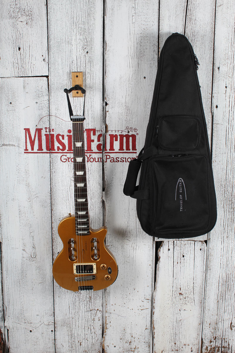 Traveler Guitar Escape EG-1 Electric Guitar Vintage Gold with Gig Bag
