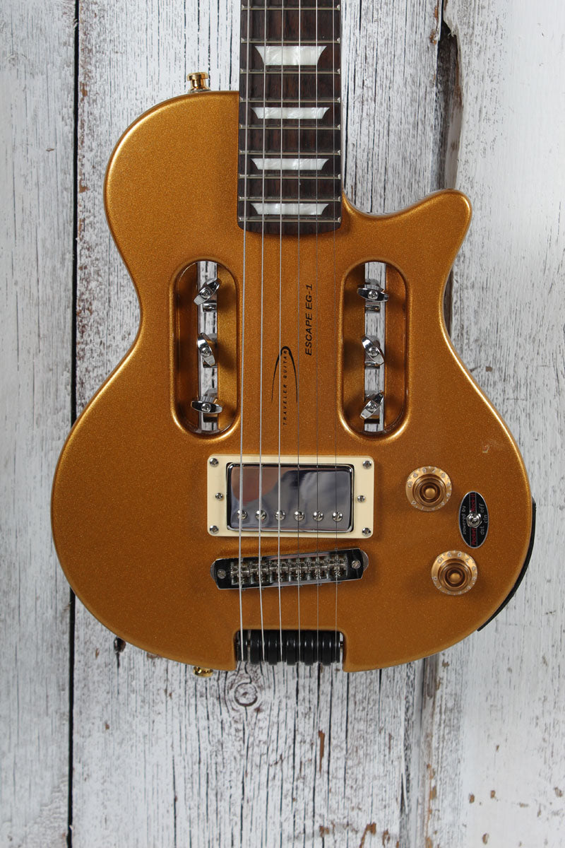 Traveler Guitar Escape EG-1 Electric Guitar Vintage Gold with Gig Bag