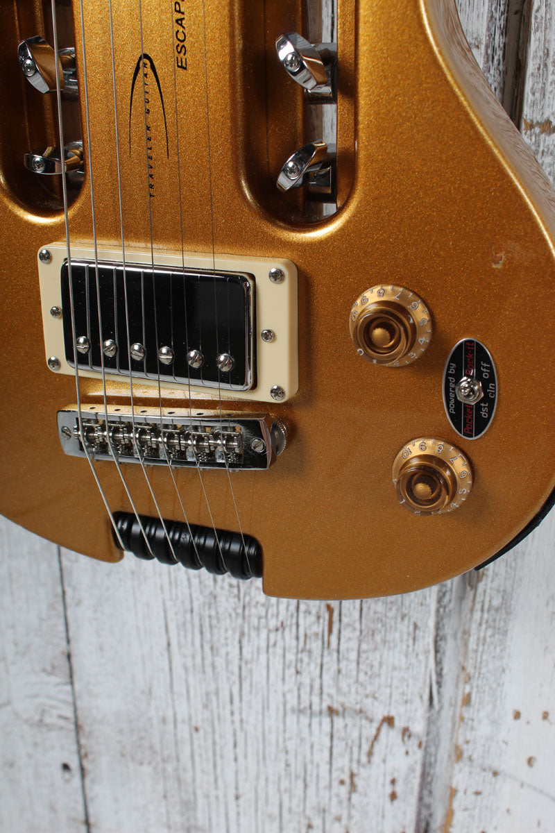 Traveler Guitar Escape EG-1 Electric Guitar Vintage Gold with Gig Bag
