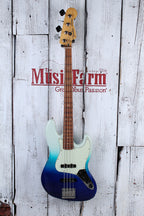 Fender Player Plus Jazz Bass 4 String Electric Bass Guitar Belair Blue w Gig Bag
