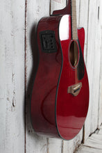 Load image into Gallery viewer, Yamaha FSX800C Concert Cutaway Acoustic Electric Guitar Solid Spruce Ruby Red