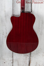 Load image into Gallery viewer, Yamaha FSX800C Concert Cutaway Acoustic Electric Guitar Solid Spruce Ruby Red
