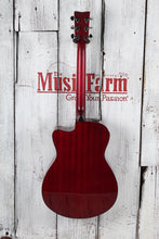 Load image into Gallery viewer, Yamaha FSX800C Concert Cutaway Acoustic Electric Guitar Solid Spruce Ruby Red