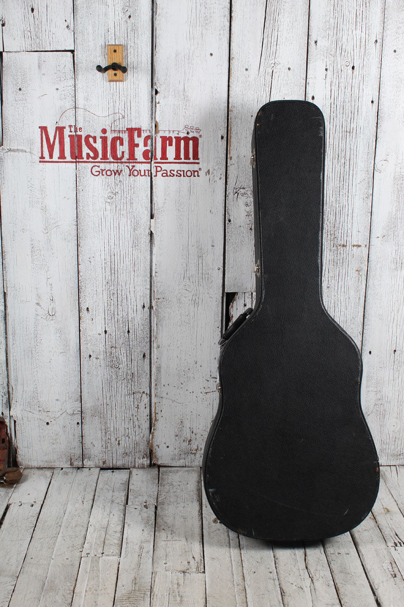 Rogue RG-624 Left Handed Dreadnought Acoustic Guitar Natural with Hardshell Case