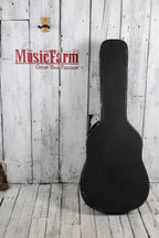 Rogue RG-624 Left Handed Dreadnought Acoustic Guitar Natural with Hardshell Case
