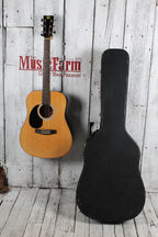 Rogue RG-624 Left Handed Dreadnought Acoustic Guitar Natural with Hardshell Case