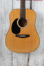 Rogue RG-624 Left Handed Dreadnought Acoustic Guitar Natural with Hardshell Case