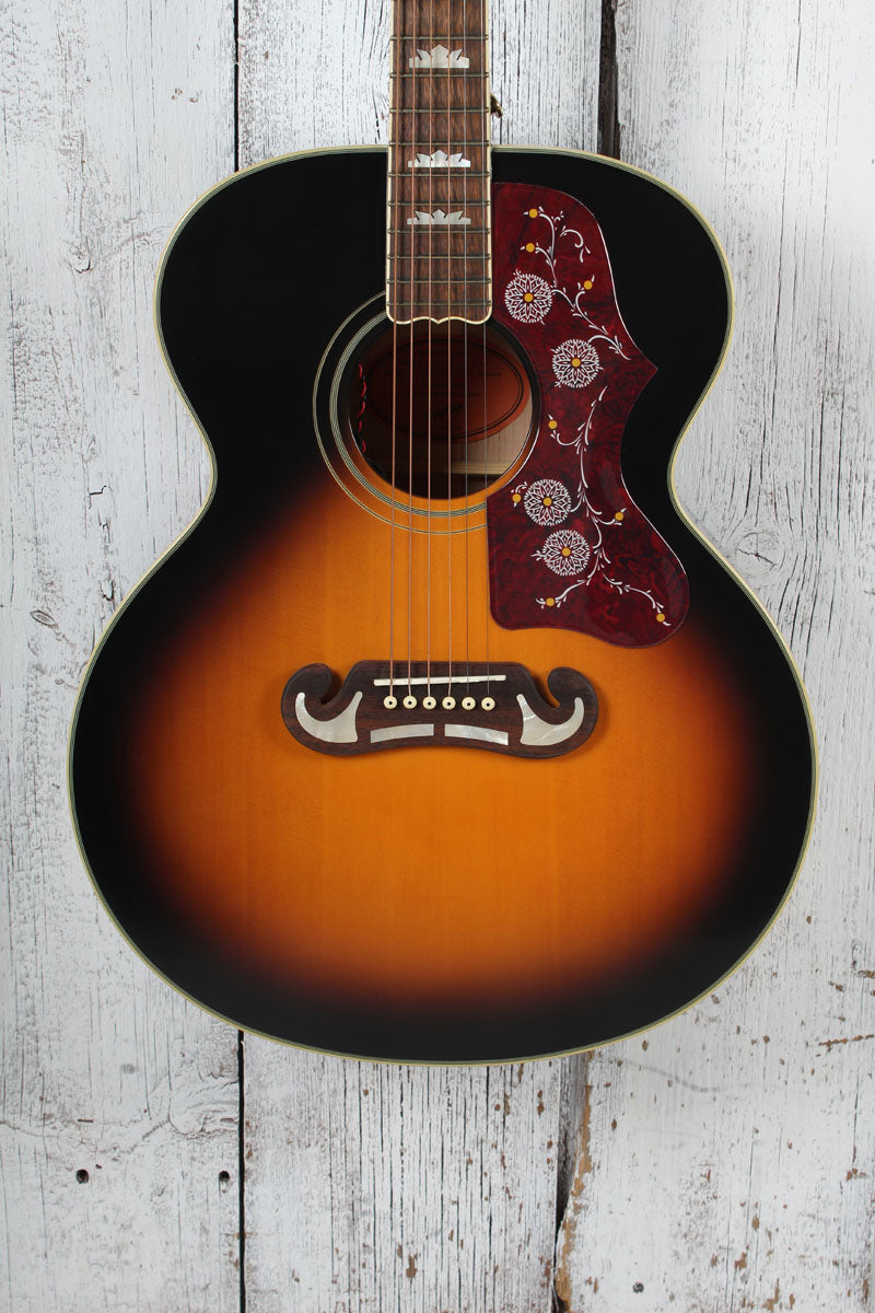 Epiphone J-200 Super Jumbo Acoustic Electric Guitar Aged Vintage Sunburst Gloss Main image