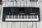 Yamaha PSR-E483 61 Key Portable Keyboard with Power Supply and Music Rest