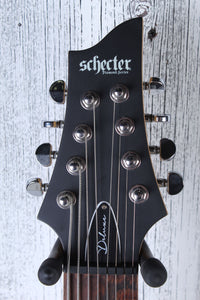 Schecter C-8 Deluxe 8 String Solid Body Electric Guitar Satin Black Finish