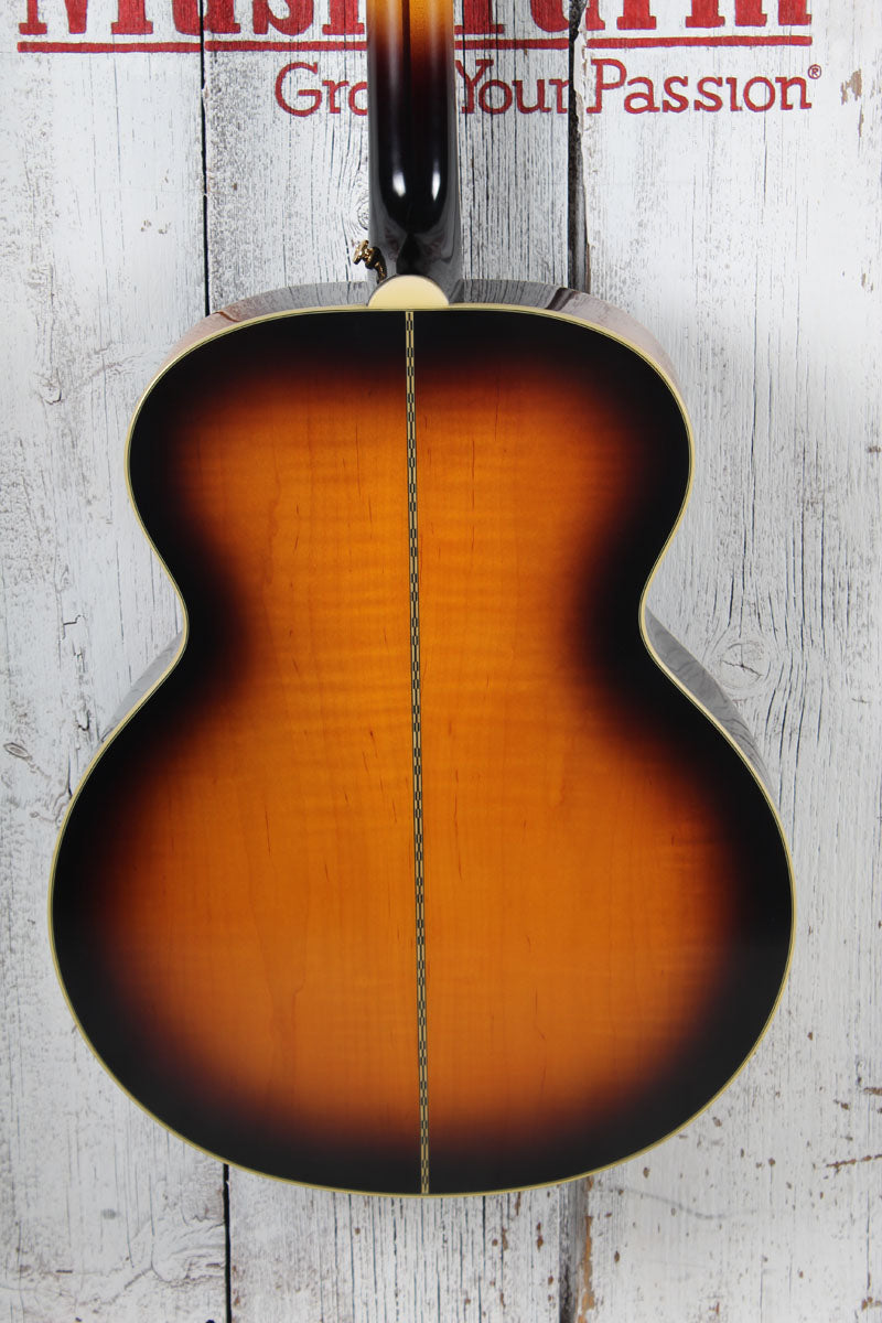 Epiphone J-200 Super Jumbo Acoustic Electric Guitar Aged Vintage Sunburst Gloss