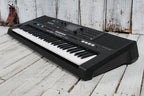 Yamaha PSR-E483 61 Key Portable Keyboard with Power Supply and Music Rest