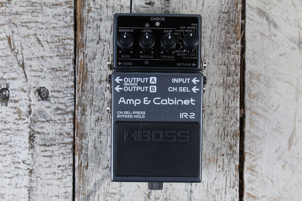 Boss IR-2 Amp & IR Cabinet Pedal Amplifier Simulator Guitar Effects Pedal