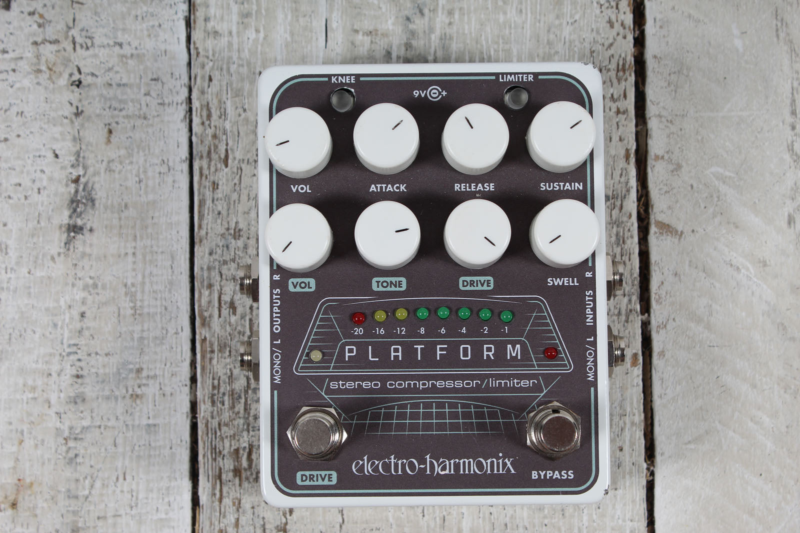 Electro Harmonix Platform Stereo Compressor/Limiter Guitar Effects Pedal