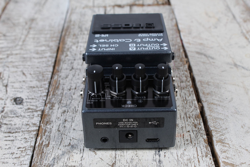 Boss IR-2 Amp & IR Cabinet Pedal Amplifier Simulator Guitar Effects Pedal