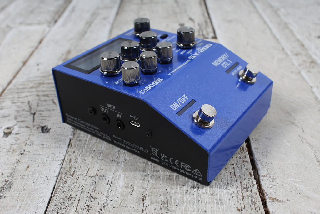Boss SY-200 Guitar Synthesizer Pedal Electric Guitar & Bass Synth Effects Pedal