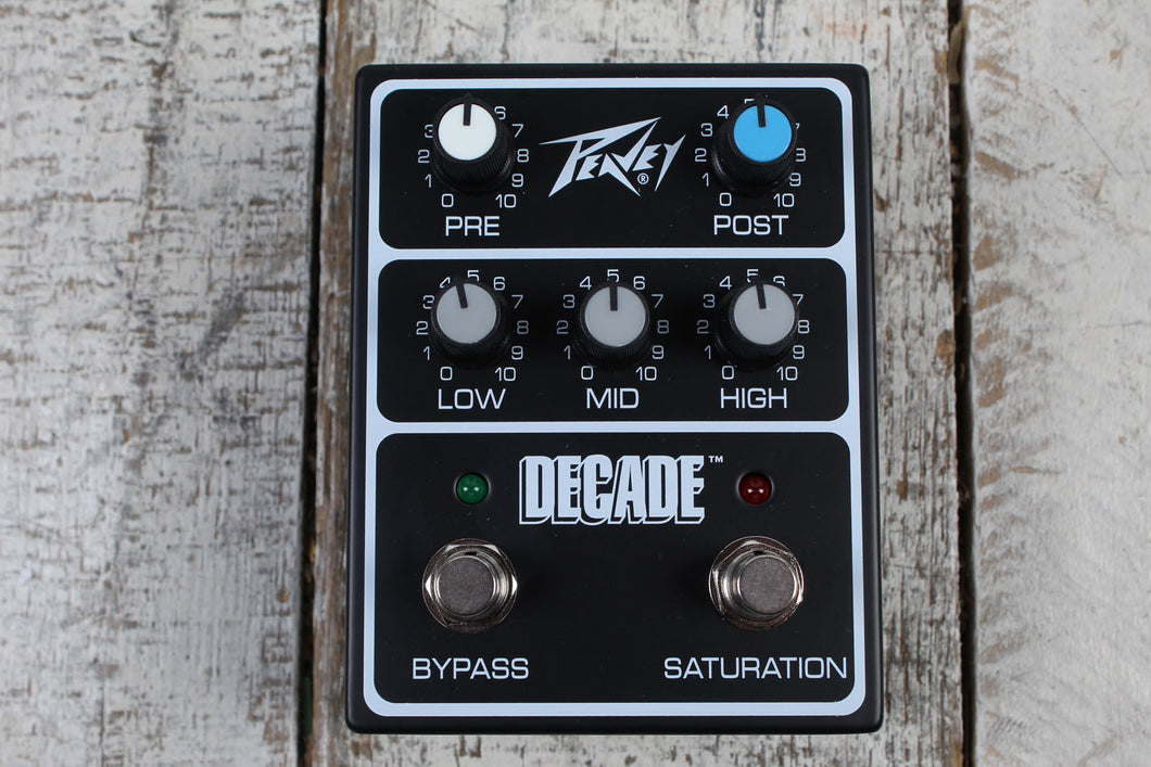 Peavey Decade Preamp Pedal Electric Guitar Preamp Effects Pedal