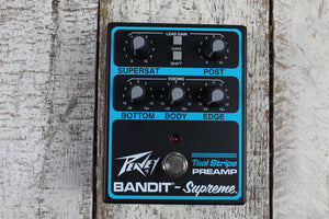 Peavey Bandit Supreme Teal Stripe Preamp Electric Guitar Preamp Effects Pedal