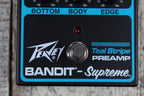 Peavey Bandit Supreme Teal Stripe Preamp Electric Guitar Preamp Effects Pedal