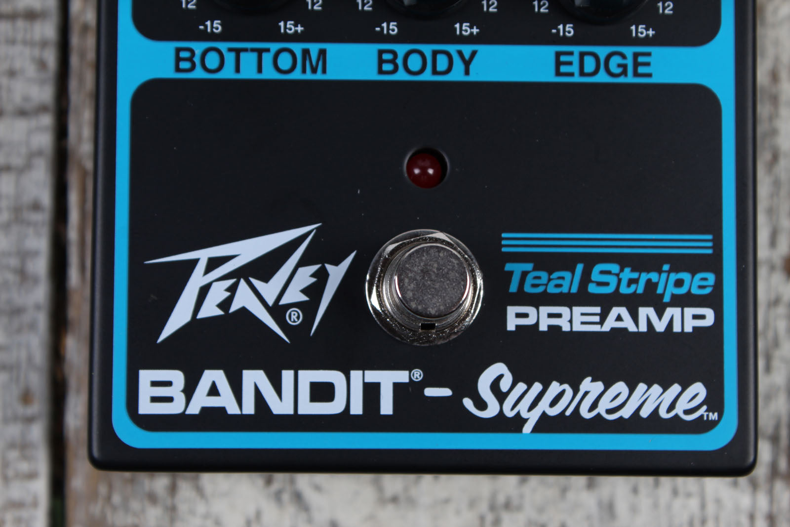 Peavey Bandit Supreme Teal Stripe Preamp Electric Guitar Preamp Effects Pedal