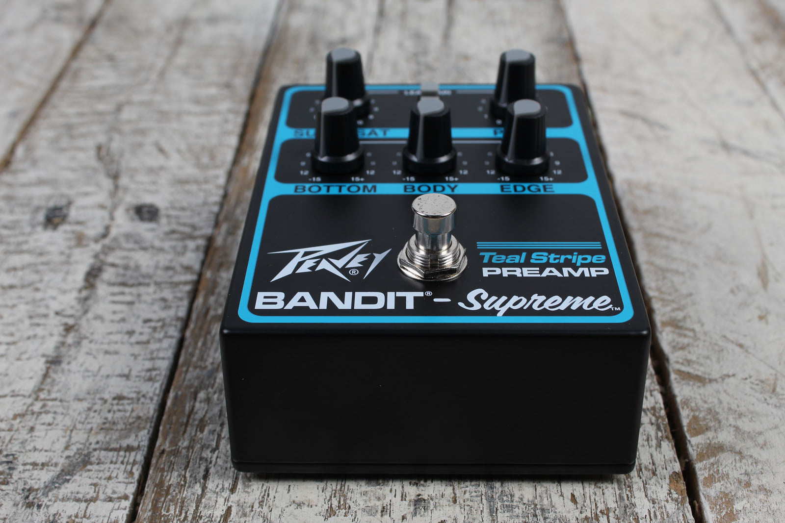 Peavey Bandit Supreme Teal Stripe Preamp Electric Guitar Preamp Effects Pedal