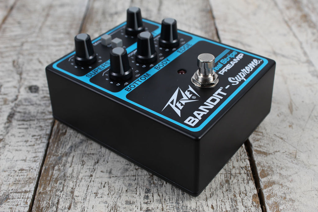 Peavey Bandit Supreme Teal Stripe Preamp Electric Guitar Preamp Effects Pedal