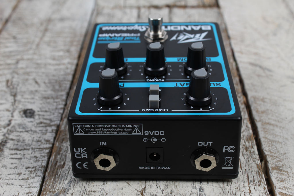 Peavey Bandit Supreme Teal Stripe Preamp Electric Guitar Preamp Effects Pedal