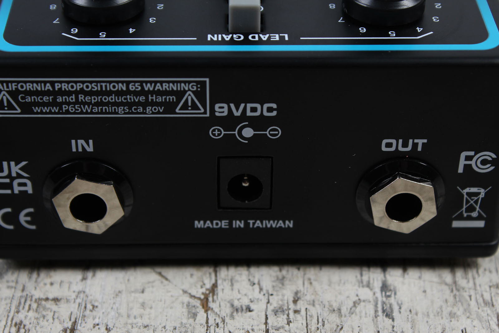 Peavey Bandit Supreme Teal Stripe Preamp Electric Guitar Preamp Effects Pedal