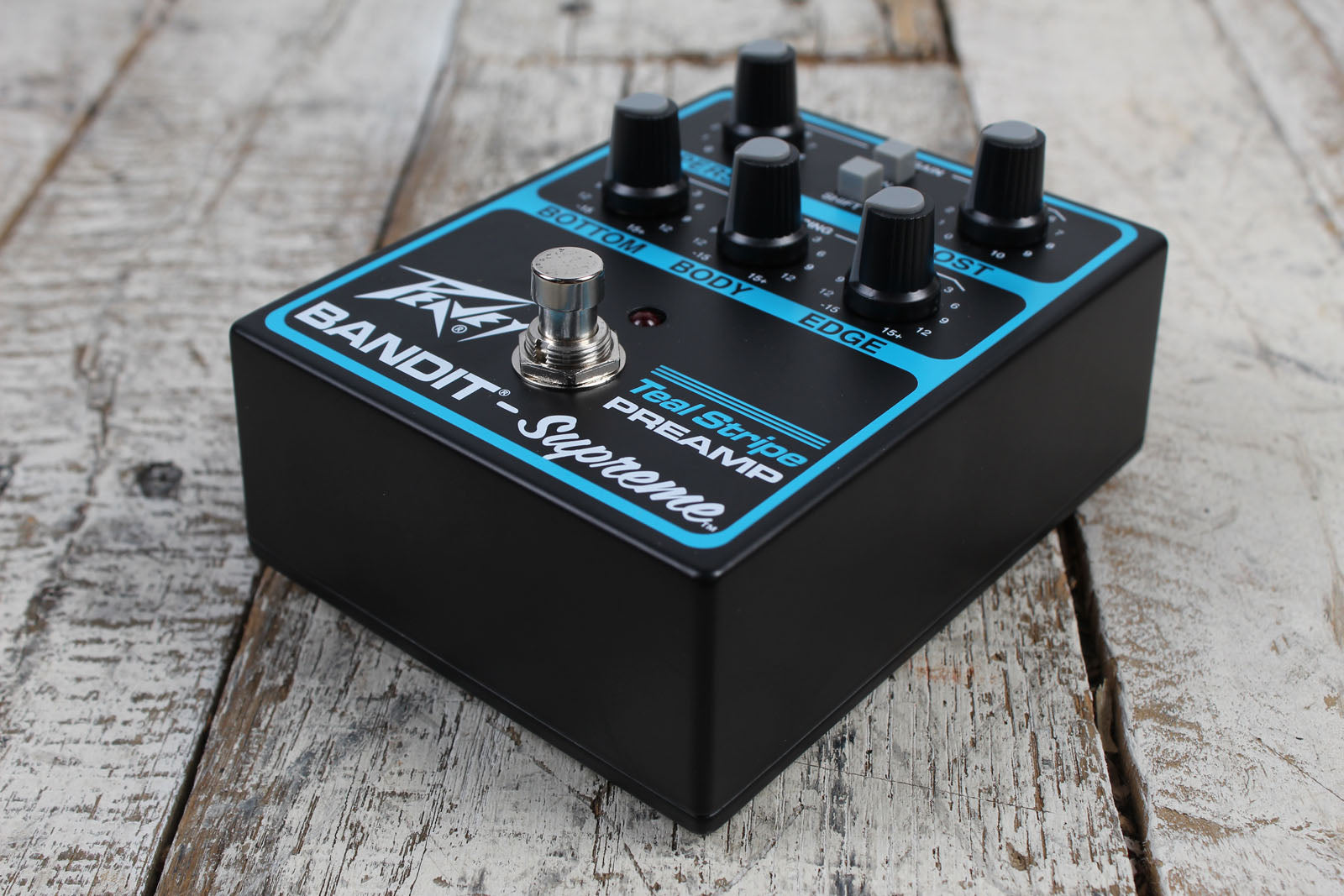 Peavey Bandit Supreme Teal Stripe Preamp Electric Guitar Preamp Effects Pedal