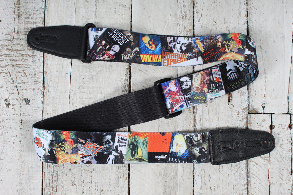 Levy's MP2H-001 2" Wide Polyester Guitar Strap with Tri-Glide Adjustment Horror Classics