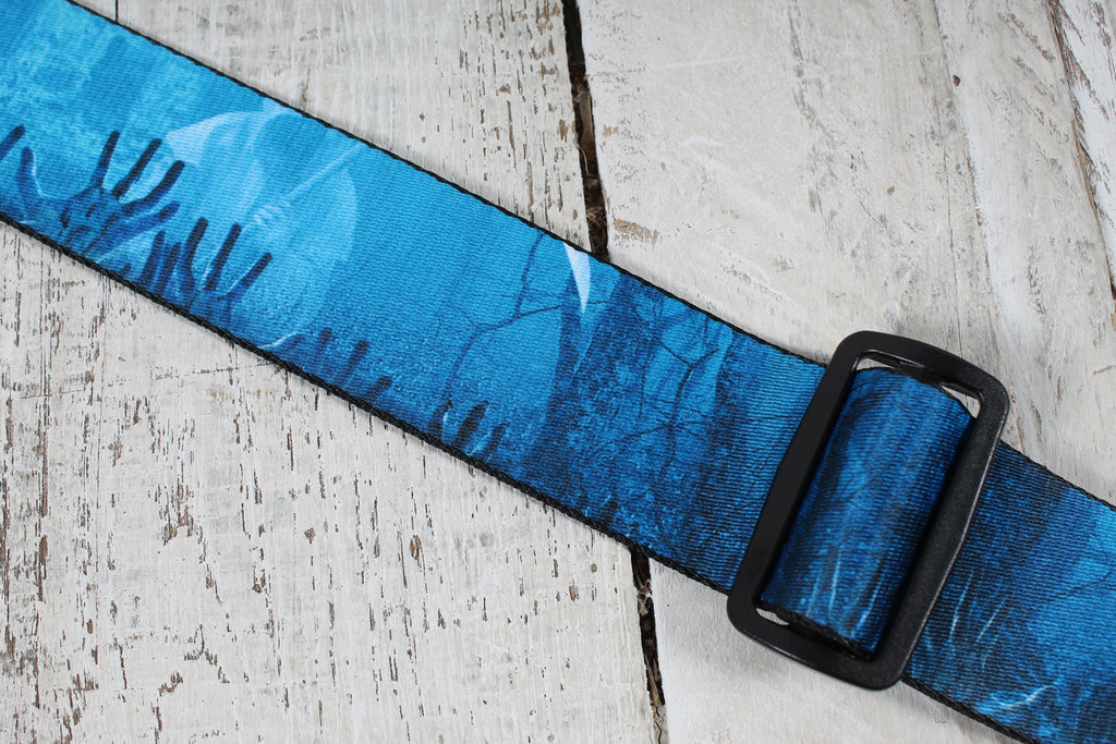 Levy's MP2H-002 2" Wide Polyester Guitar Strap with Tri-Glide Adjustment Halloween Reaper