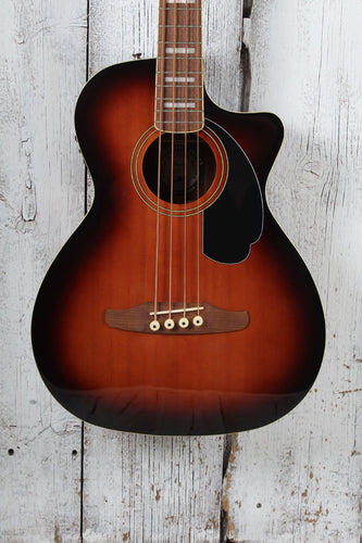 Fender 2023 Kingman Bass 4 String Acoustic Electric Bass Guitar with Gig Bag