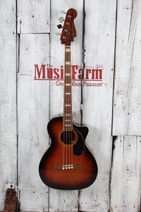Fender 2023 Kingman Bass 4 String Acoustic Electric Bass Guitar with Gig Bag