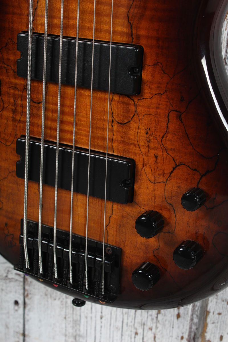 Ibanez Gio GSR206SM 6 String Electric Bass Guitar Charcoal Brown Burst