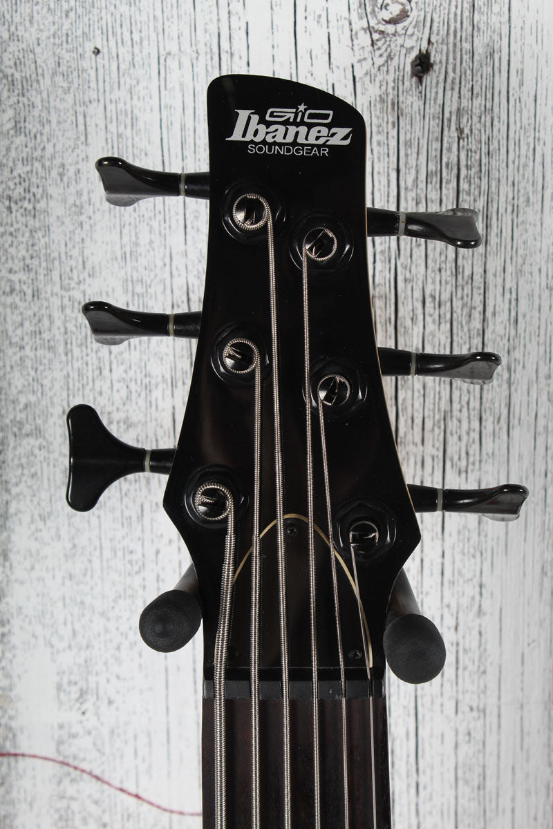 Ibanez Gio GSR206SM 6 String Electric Bass Guitar Charcoal Brown Burst