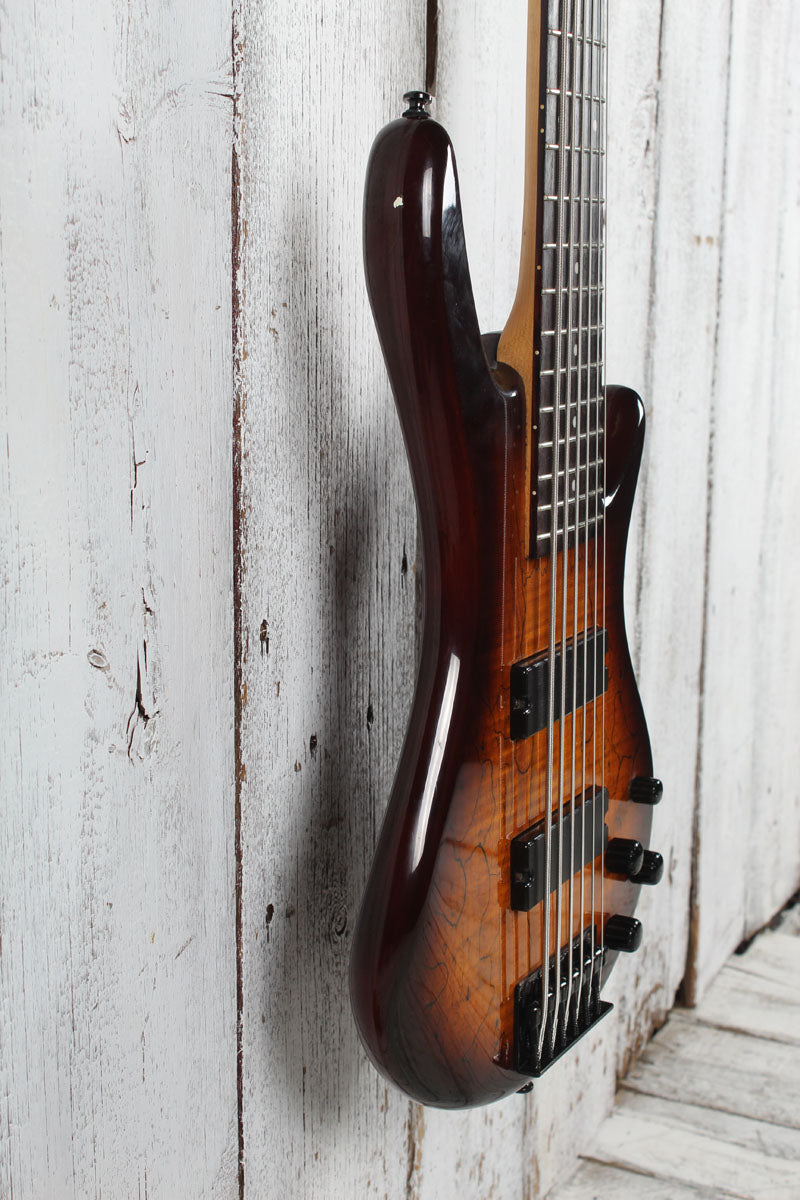 Ibanez Gio GSR206SM 6 String Electric Bass Guitar Charcoal Brown Burst